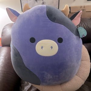 Squishmallows Ingred the Purple Cow 24” NWT.